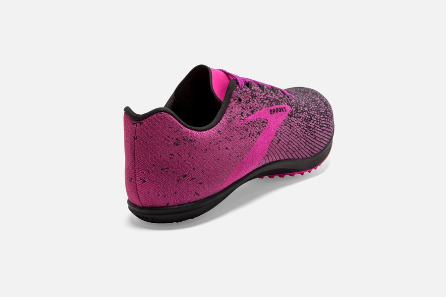 Brooks Mach 19 Spikeless Spikes Loopschoenen Dames - Roze/Zwart - 031926RBM